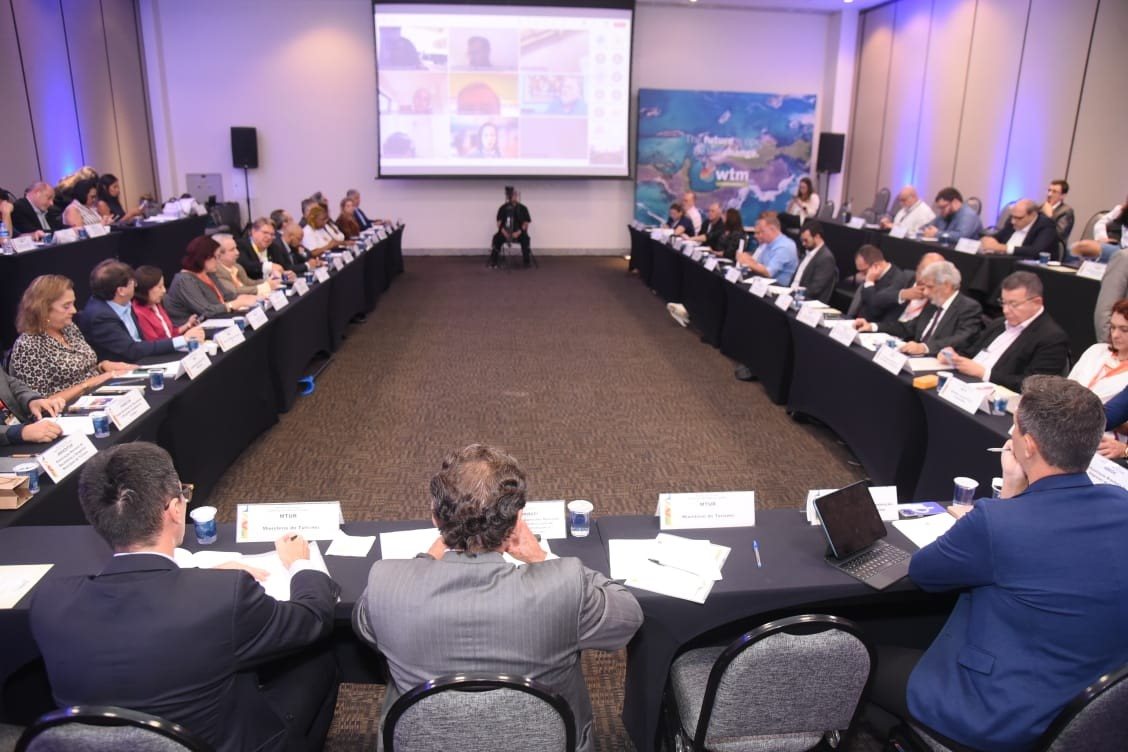 Reunião do Conselho Nacional de Turismo antes do terceiro dia de WTM Latin America 2024