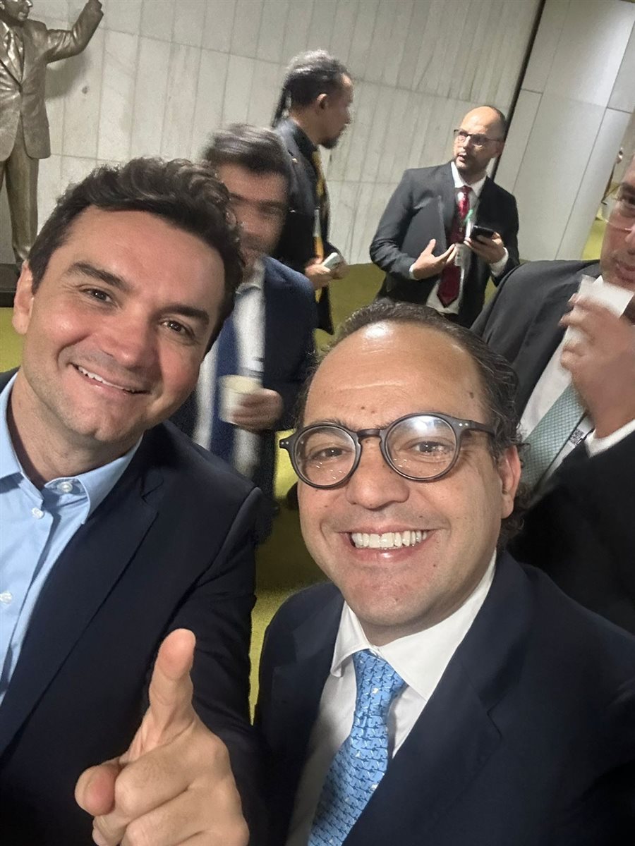 Celso Sabino, ministro do Turismo, e Fabio Godinho, CEO da CVC Corp