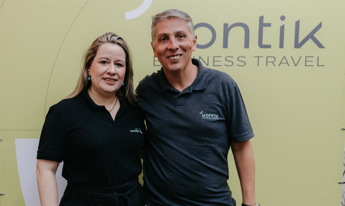 Cecilia Herculino e Alexandre Castro, da FCM | Kontik Business Travel