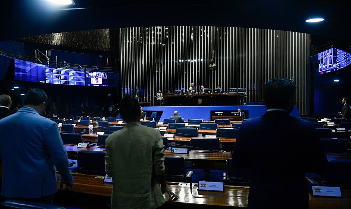 Plenário do Senado Federal durante sessão deliberativa ordinária que votou o PL do PERSE