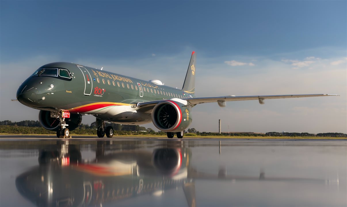 E-jet será operado pela Royal Jordanian Airlines