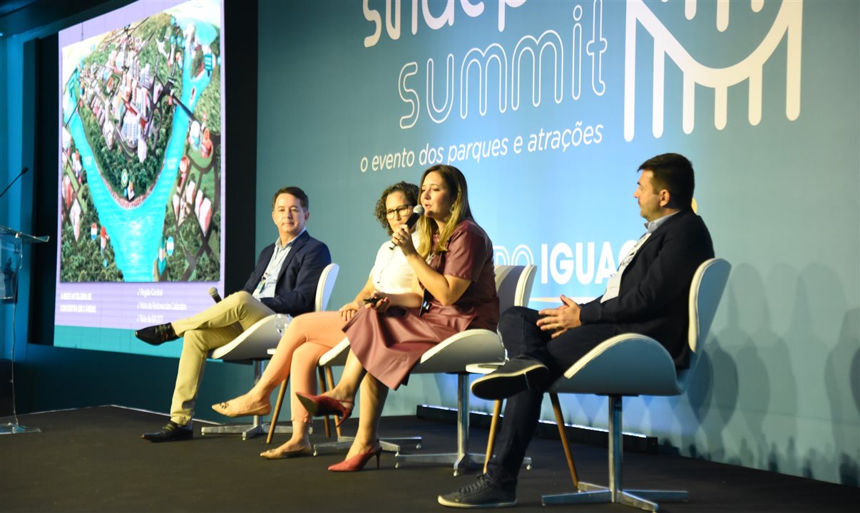 Em um dos painéis da manhã, o Sindepat Summit falou sobre o desenvolvimento do Turismo em Foz do Iguaçu
