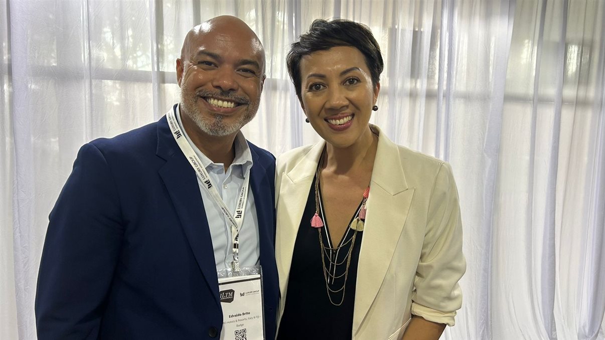 Edvaldo Brito e Jocelyn Whiteside, do COMO Hotels