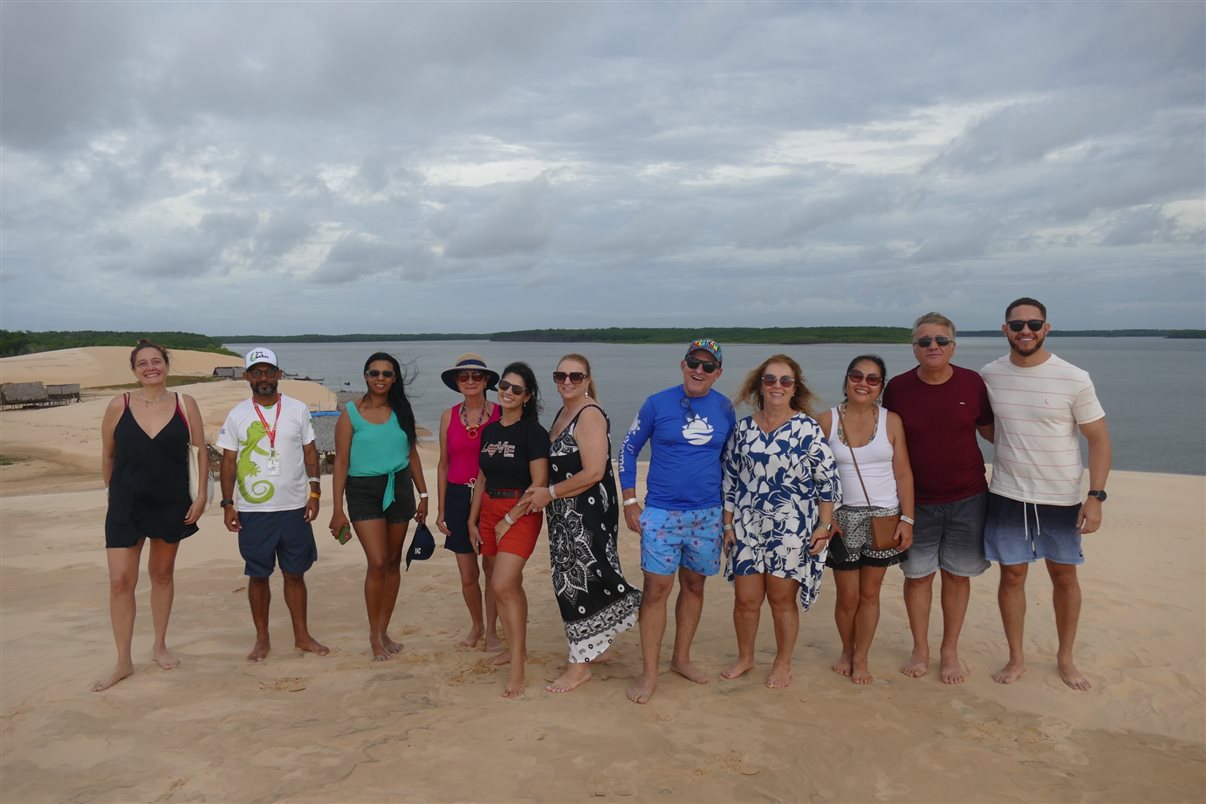 Agentes de viagens parceiros da Flot Viagens na Ilha das Canárias, já no lado maranhense do Delta das Américas