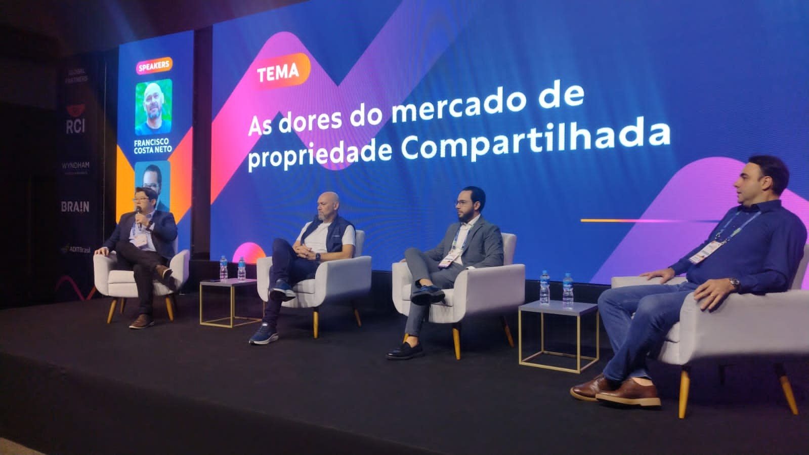 Danilo Samezima, CEO da Oceanic Empreendimentos, Francisco Costa Neto, Sócio-Diretor na Beta Advisory, José Roberto, CEO da Mundo Planalto e Diego Vallatti, CEO do Grupo Pedra da Ilha