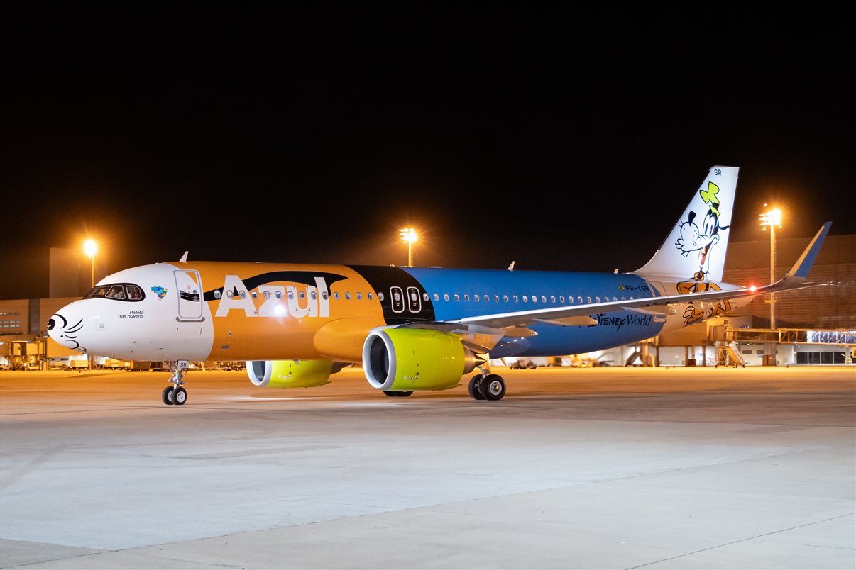 Avião do Pateta, uma parceria Azul e Disney Destinations (veja mais fotos no álbum ao fim da notícia)