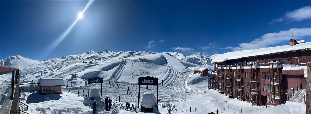 Valle Nevado em 23 de maio de 2024