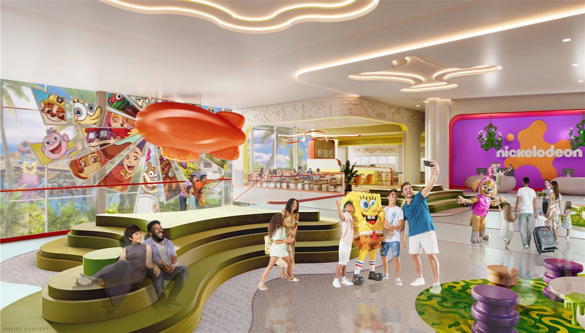 Projeção do Resort da Nickelodeon em Orlando