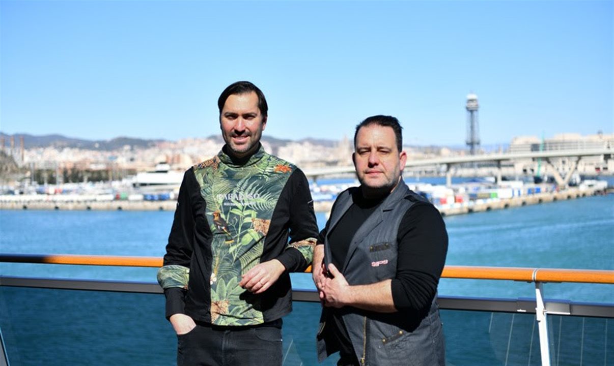 Giacomo Giannotti, proprietário do Paradiso Barcelona, ??e Marc Álvarez, coproprietário do SIPS Barcelona