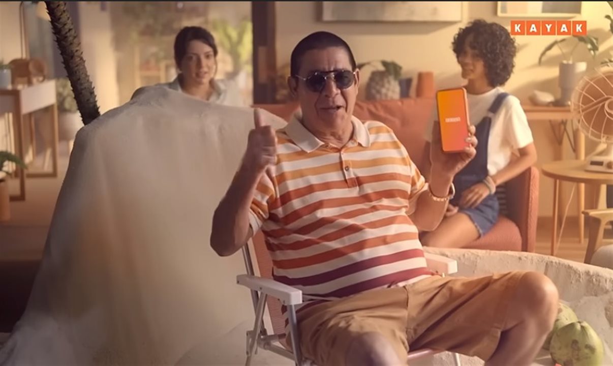 Zeca Pagodinho estrela nova campanha do Kayak