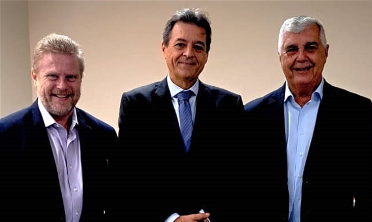 Paulo Michel, José Domingo Bouzon e Alfredo Lopes