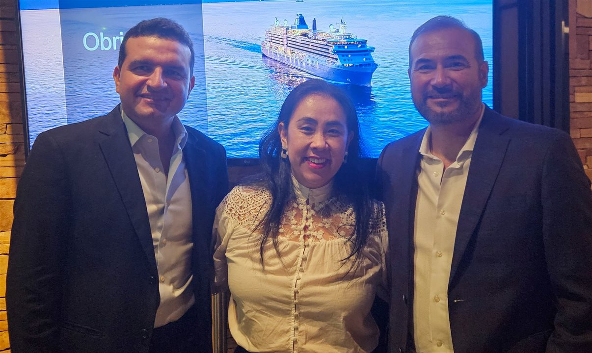 Jean Saraiva, Renata Yano e Christian Sierralta