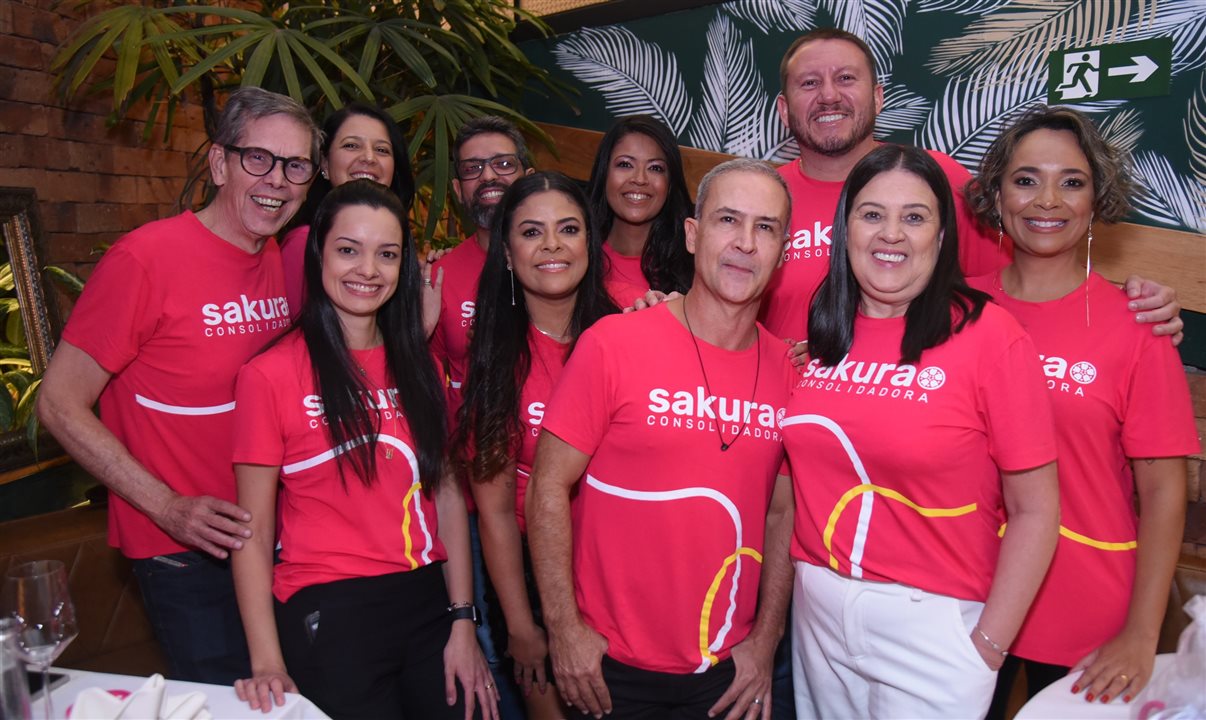 Equipe da filial de Belo Horizonte da Sakura