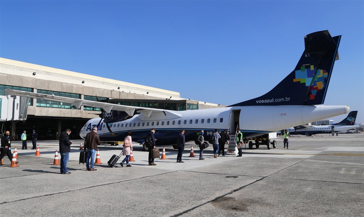 Aeronave da Azul em Mossoró (RN)