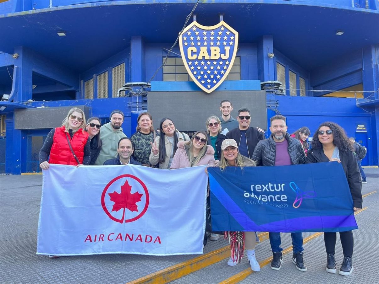 Agentes de viagens conheceram La Bombonera, o estádio do Boca Juniors, em Buenos Aires