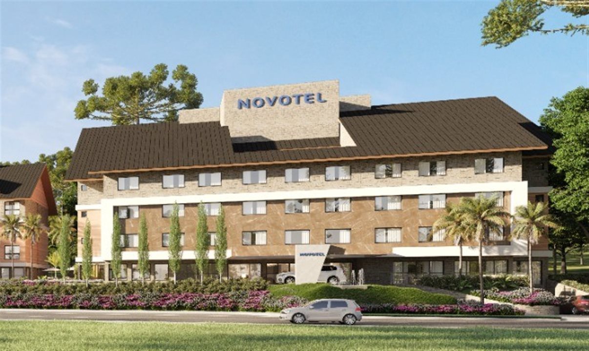 Projeção do Novotel Canela