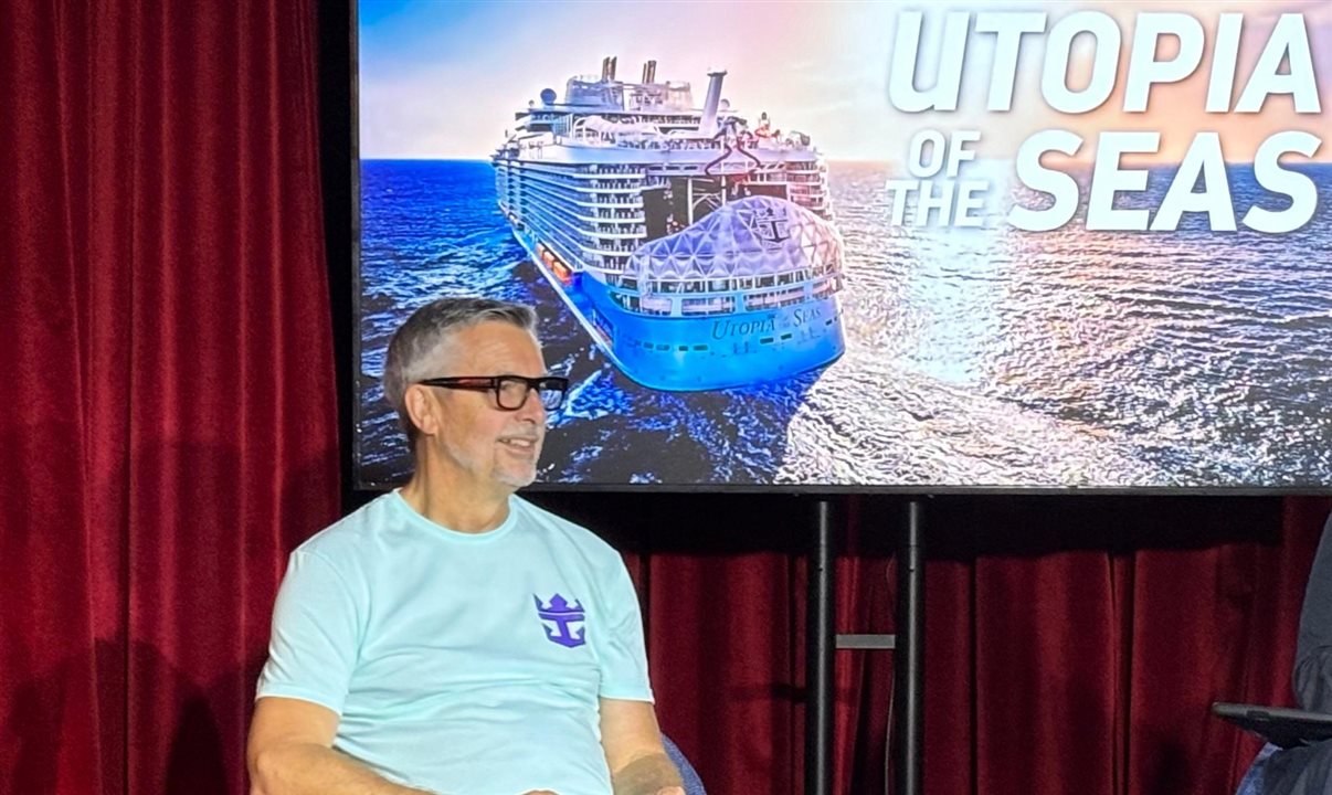 Michael Bayley, CEO da Royal Caribbean, contou tudo que podia a bordo do Utopia of the Seas