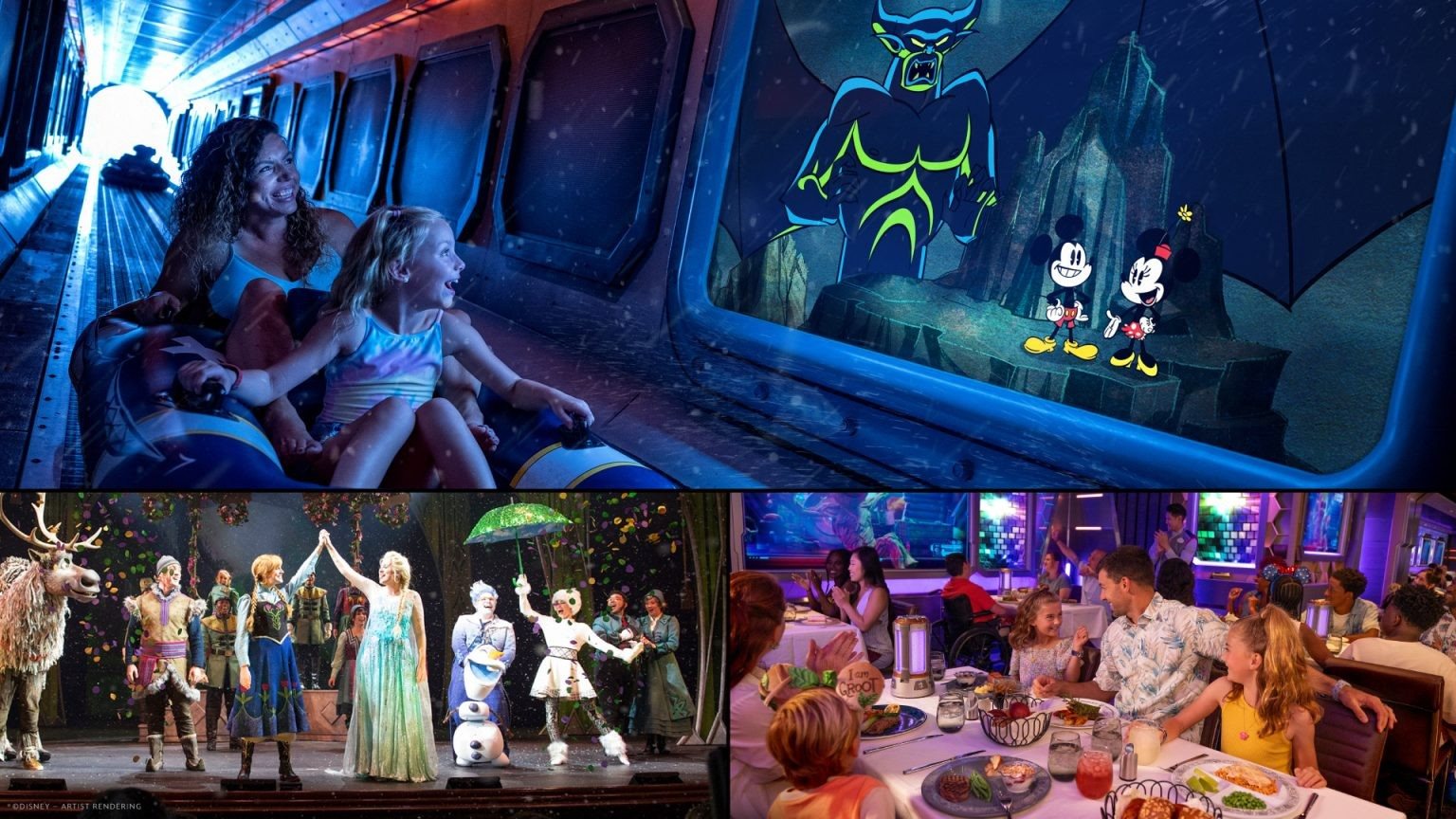 Disney Cruise Line anunciou novidades referentes aos shows, experiências e mais atrativos a bordo