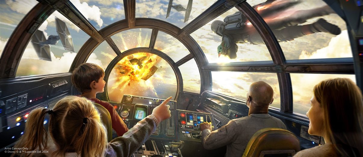 O Mandalorian participará da atração Millenium Falcon: Smugglers Run