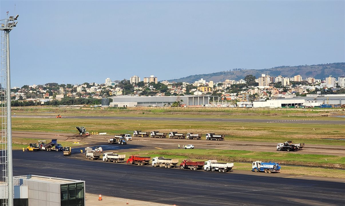 Aeroporto Salgado Filho segue em obras para reabertura prevista no dia 21 de outubro