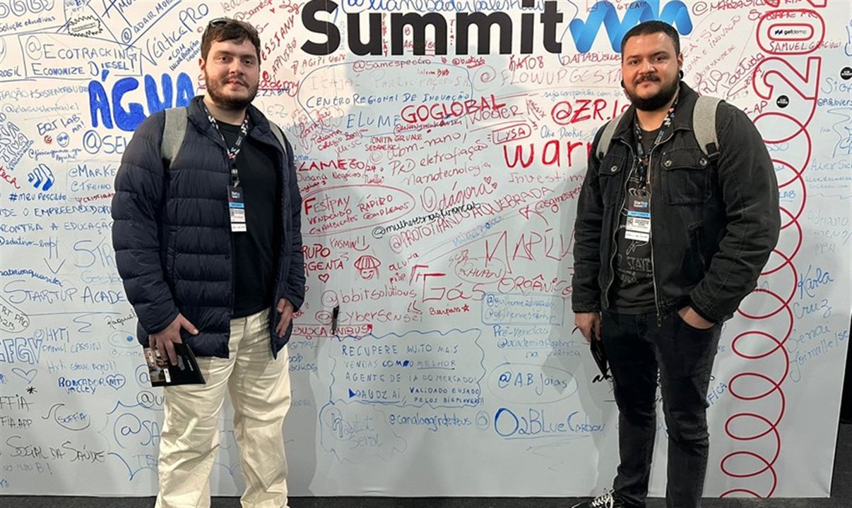 Rafael Sanguini e Tiago Favari, ambos da BeFly, participam da Startup Summit 2024 