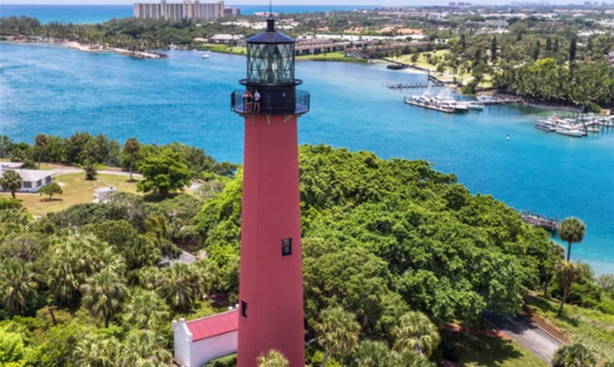 Farol de Jupiter, última cidade ao Norte de Palm Beaches