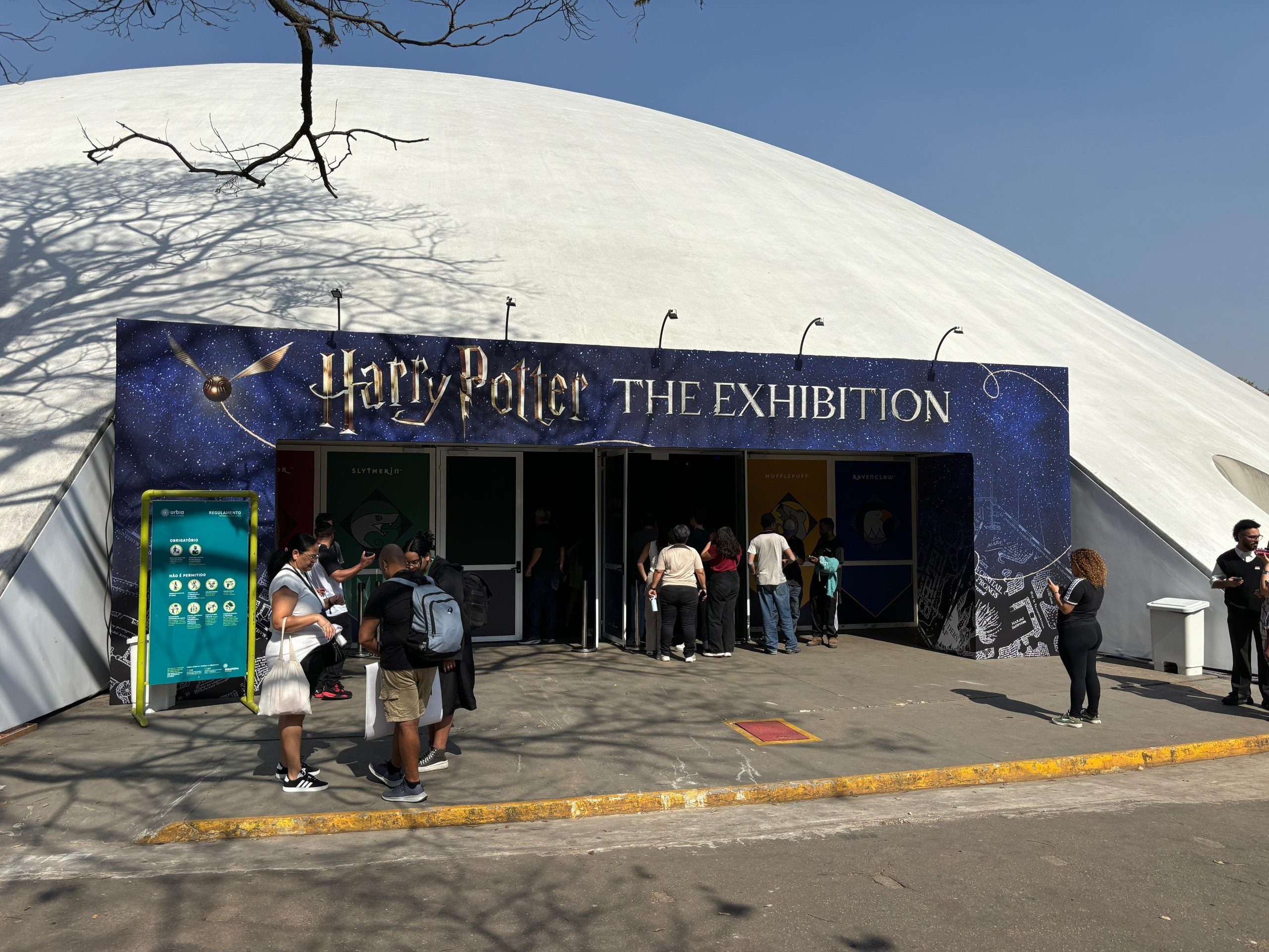 Entrada da Harry Potter: The Exhibition, no Parque Ibirapuera