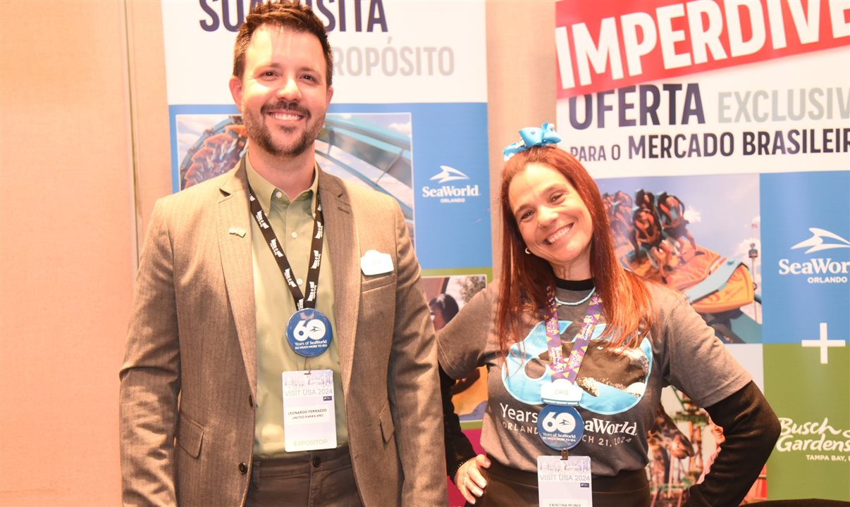 Leonardo Fortes e Cristina Muniz, da United Parks