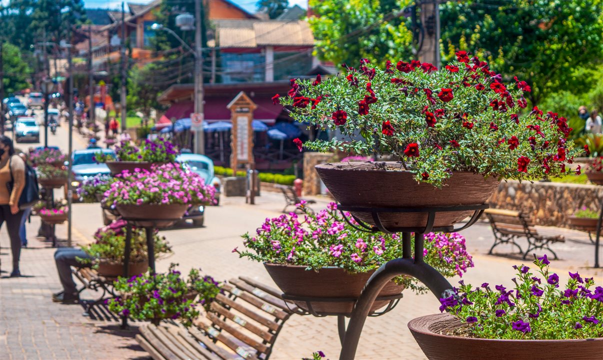 Centro da cidade de Monte Verde (MG)