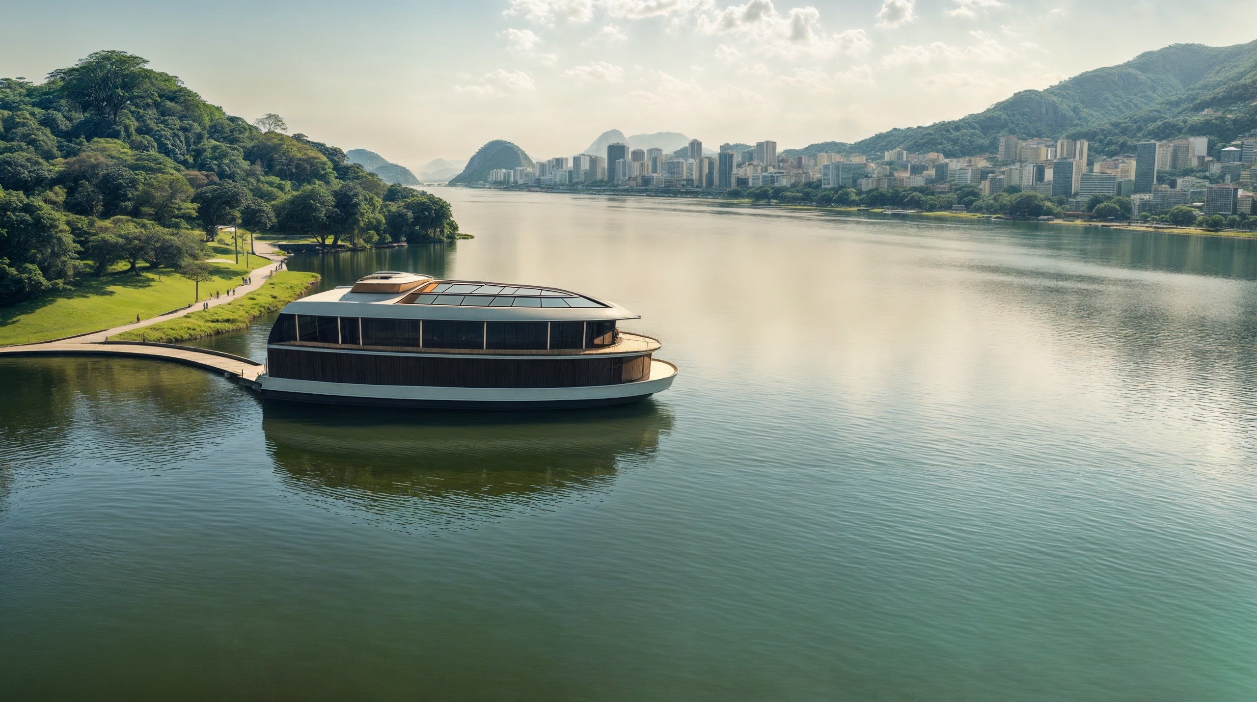 Os visitantes poderão embarcar em transporte aquaviário que oferecerá uma jornada lúdica, navegando pelas lagoas da Barra da Tijuca