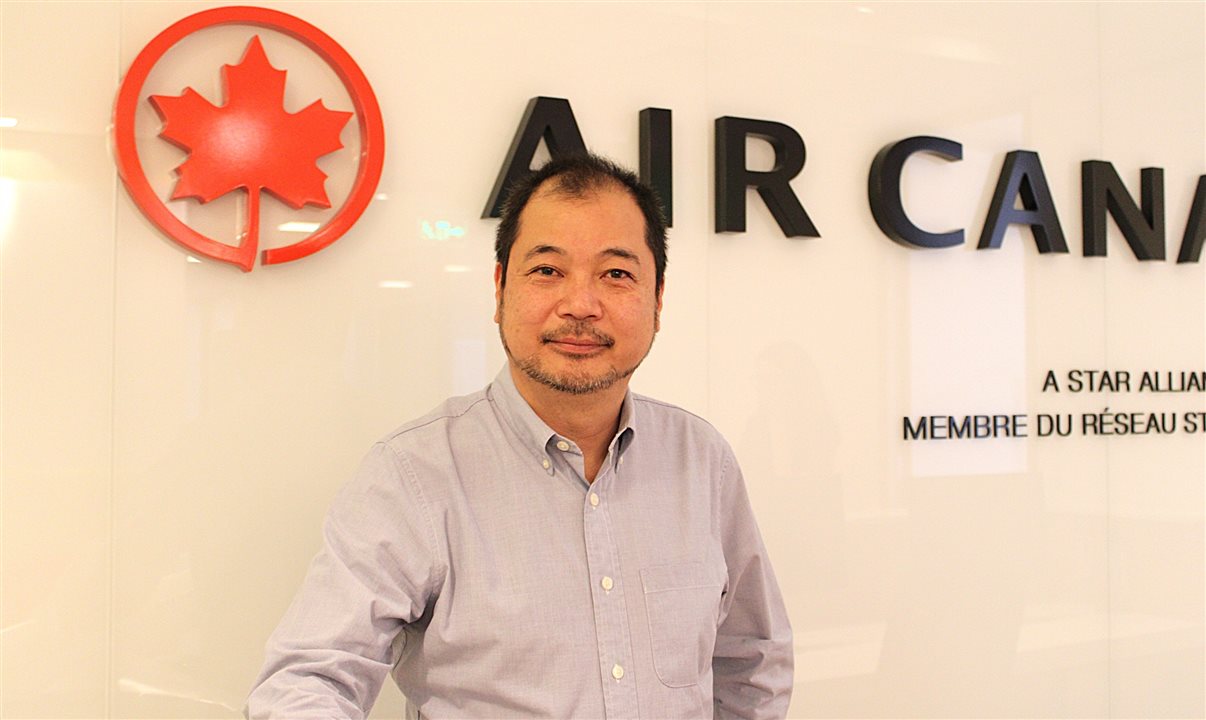 Giancarlo Takegawa, diretor geral da Air Canada para o Brasil <br/>