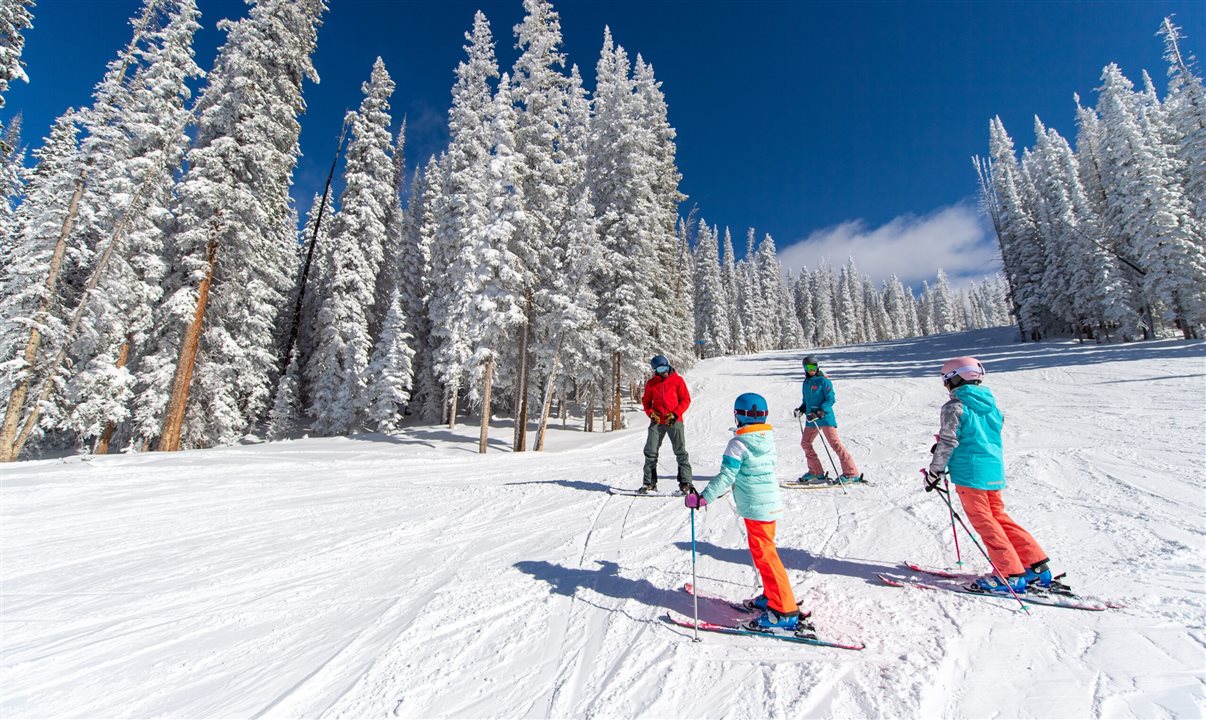 O Crans-Montana Mountain Resort abrange mais de 1.400 metros