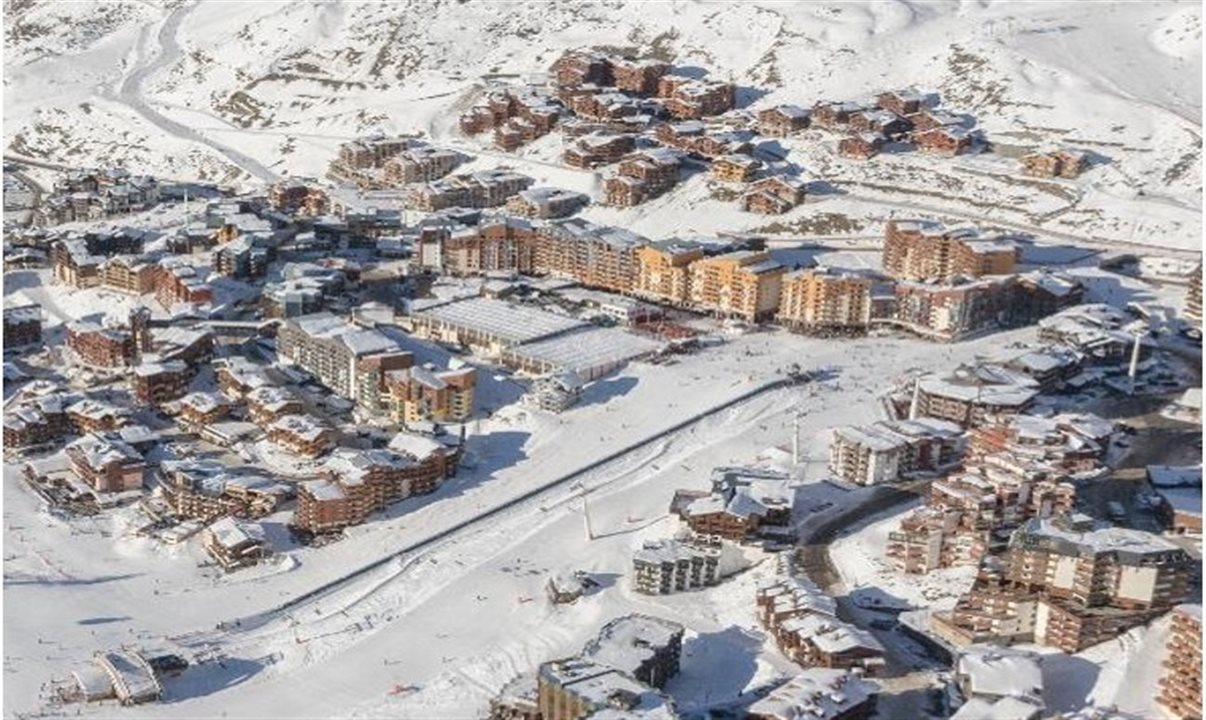 Este ski resort permite admirar vistas impressionante