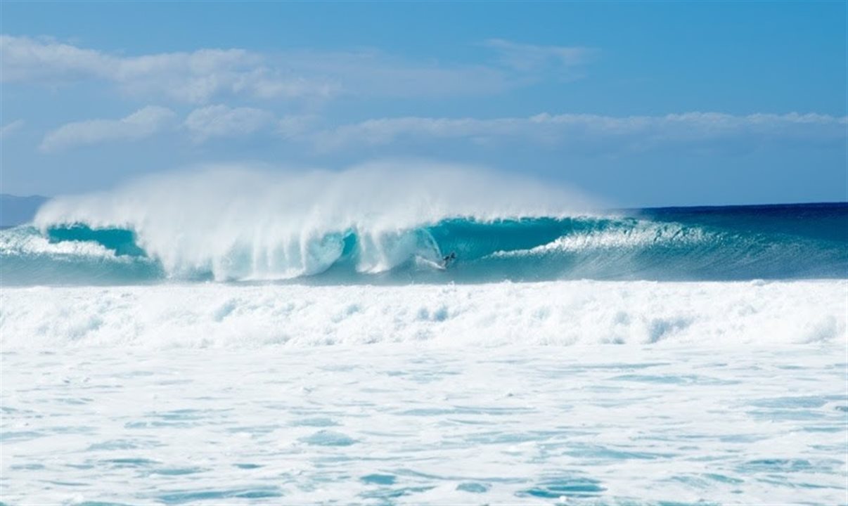 Surfer in Honolulu, Hawaii