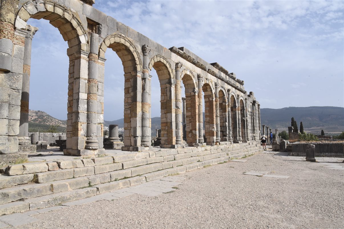 Volubilis é Patrimônio Mundial da Unesco e oferece uma perspectiva sobre o intercâmbio cultural entre civilizações no norte da África