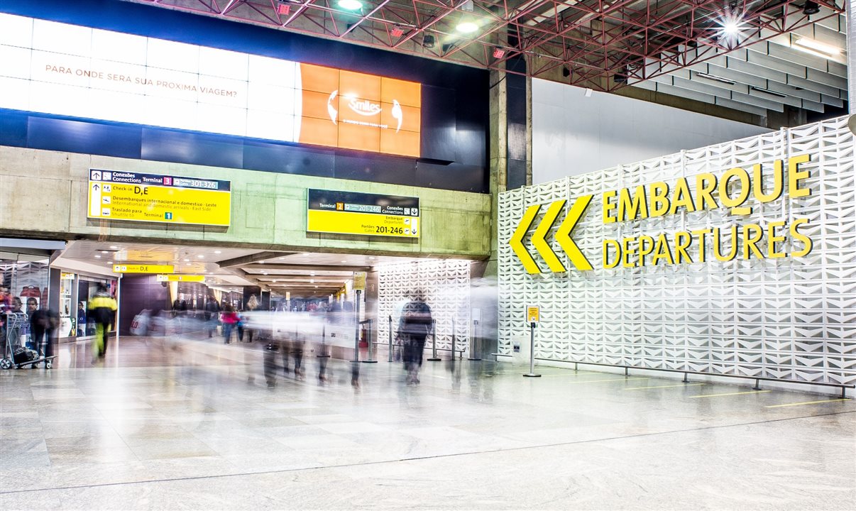 No acumulado do ano, 32 milhões de viajantes passaram no aeroporto de Guarulhos