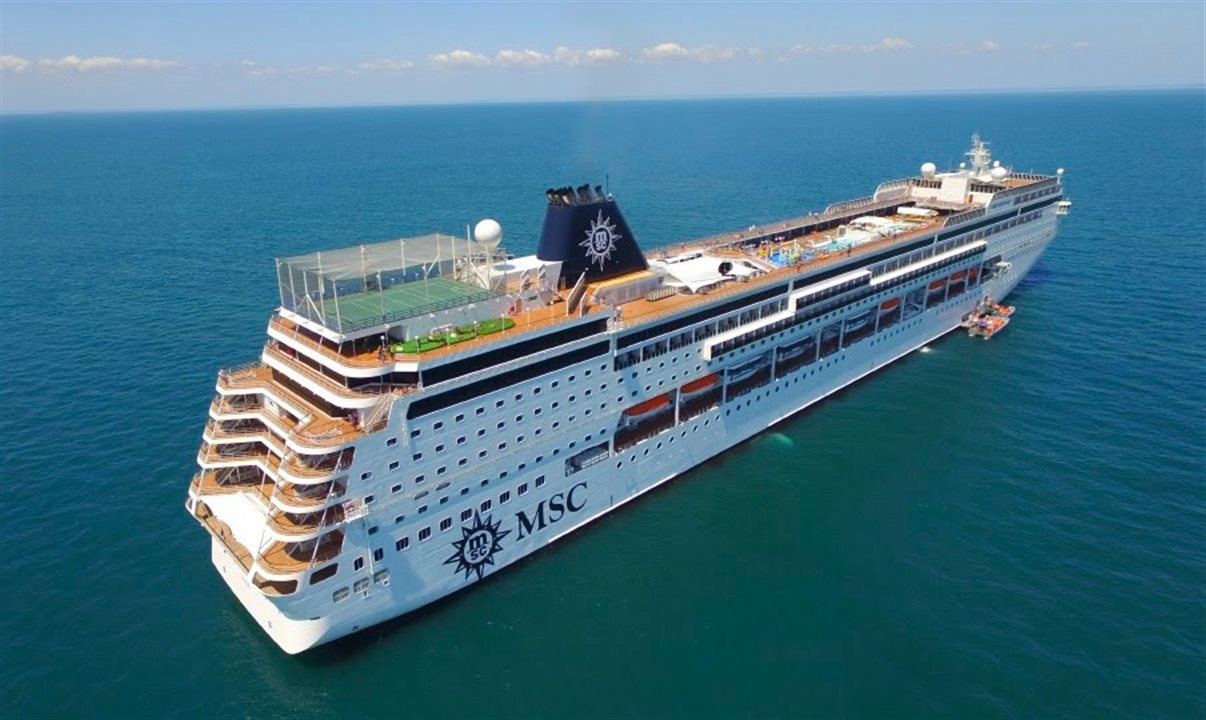 MSC Sinfonia é um dos navios que navega pelo Mediterrâneo