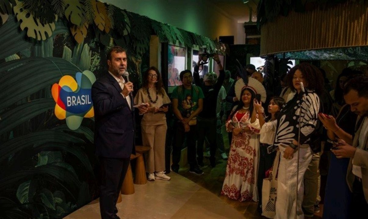 Marcelo Freixo, presidente da Embratur,  participou da cerimônia de abertura