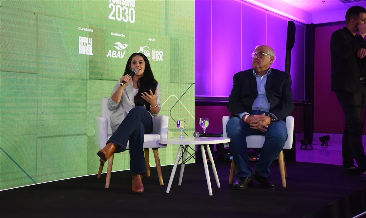 Samara Santos (WFF- Brasil) e José Marengo (Cemaden) participaram do debate