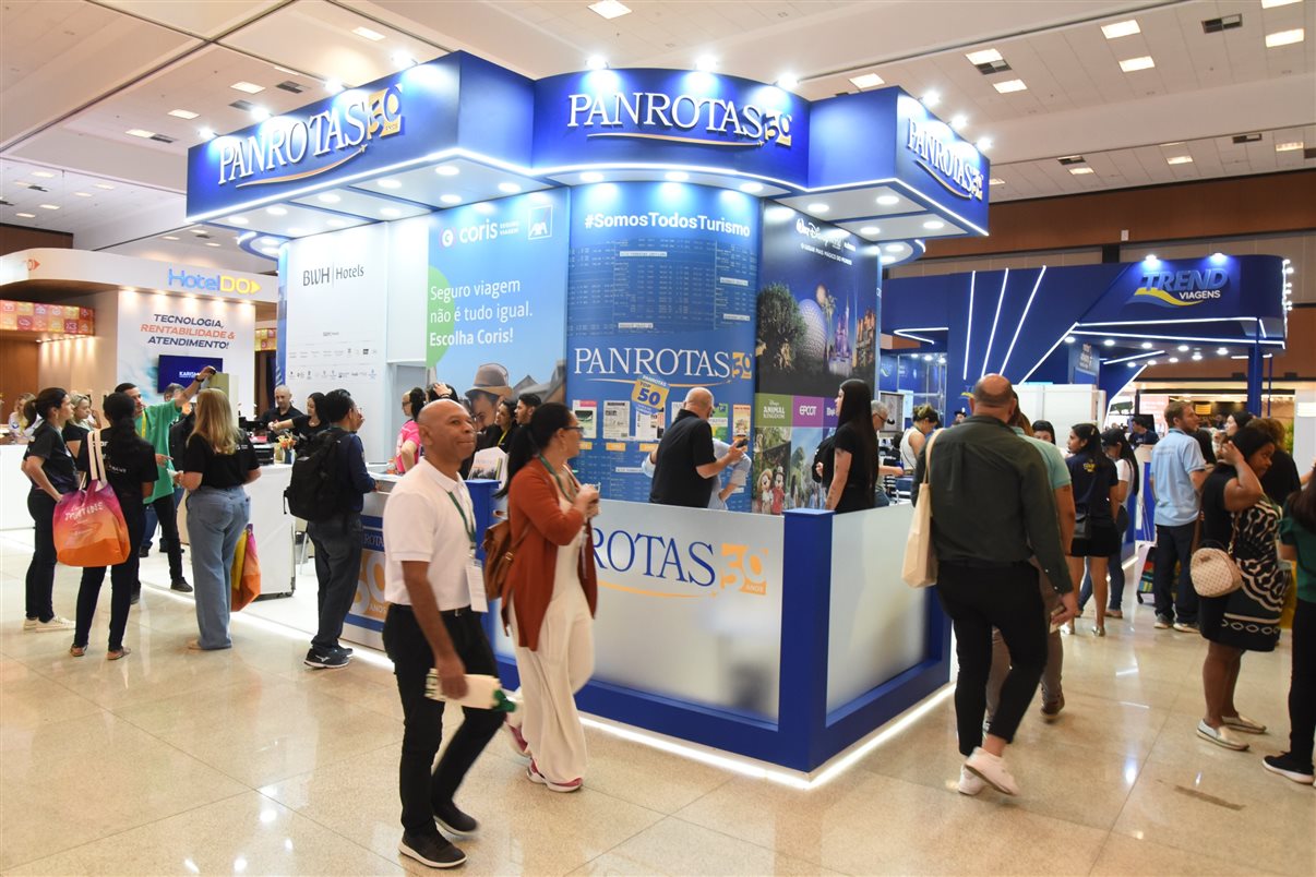 Estande PANROTAS neste terceiro dia de Abav Expo 2024