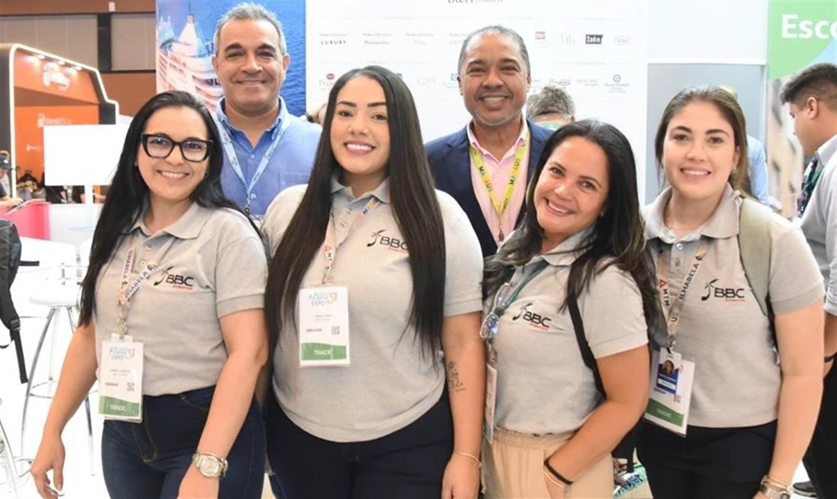 Breno Mesquita, Claudio Junior, Daniele Santos, Laiana Jesus, Paula Floriano e Suenya Cardoso, da BBC Eventos<br/>