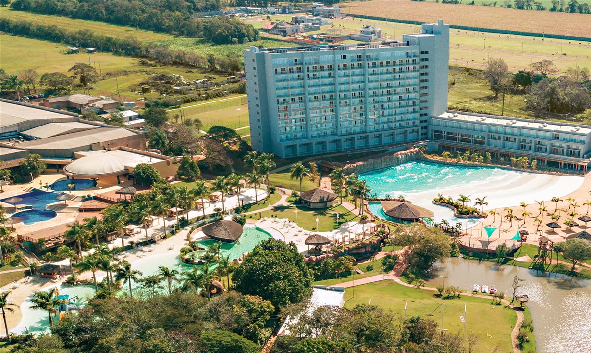 Vista do Mabu Thermas Resort, em Foz do Iguaçu, que teve crescimento médio de 3,8% no faturamento mensal