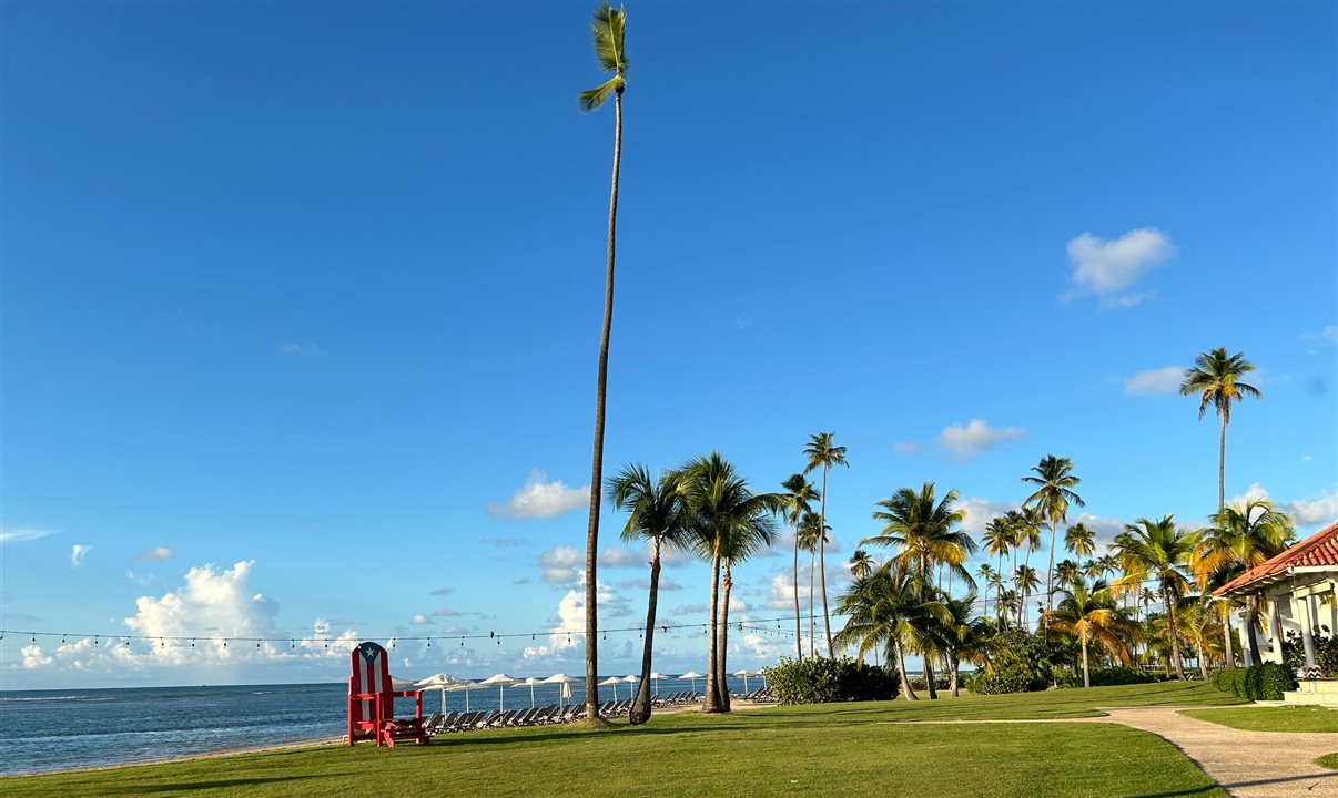 Área de caminhada ao ar livre e à beira-mar no Hyatt Regency Grand Reserve Puerto Rico