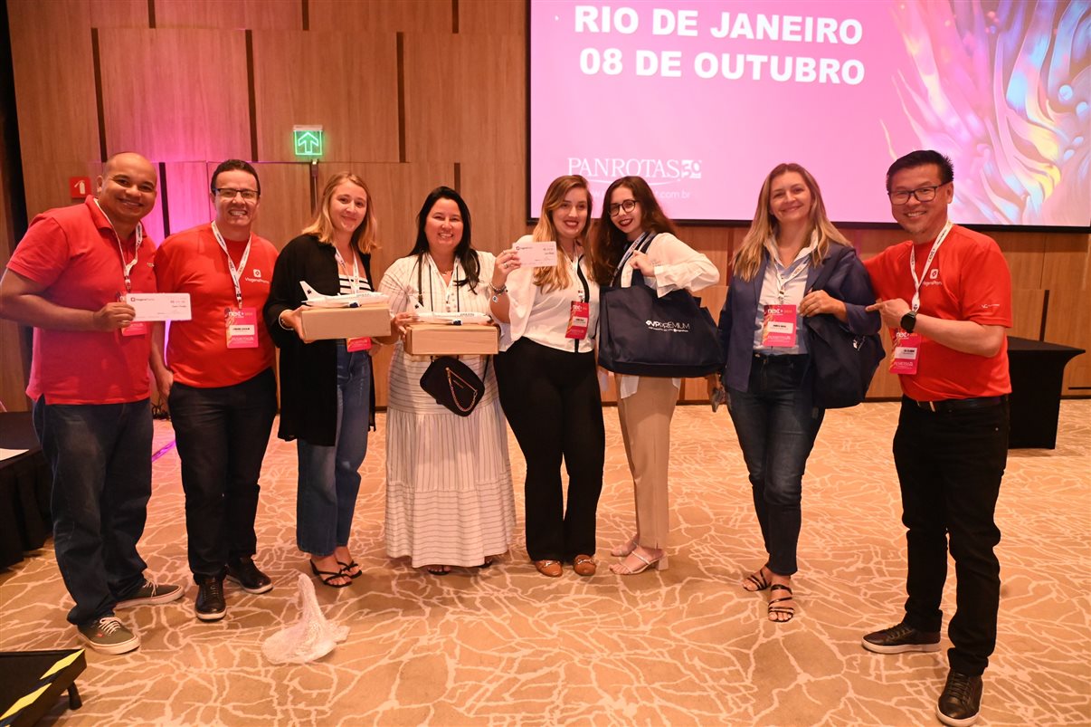 Carla Vecchiati, da Garden Turismo, Natalia Torres, do Museu Flamengo, Luciana Kramer, do Tour Pelo Mundo, e Carol Fróes, da Carol Fróes Experiências Pelo Mundo