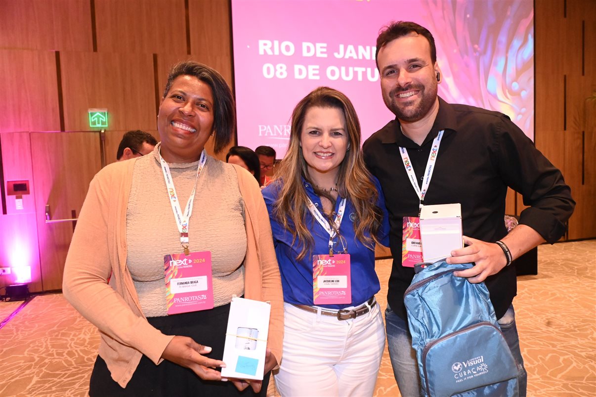 Carla Vecchiati, da Garden Turismo, Natalia Torres, do Museu Flamengo, Luciana Kramer, do Tour Pelo Mundo, e Carol Fróes, da Carol Fróes Experiências Pelo Mundo