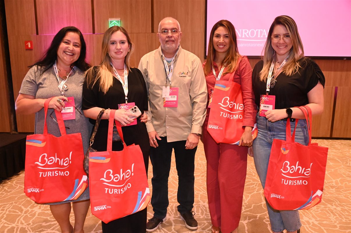 Carla Vecchiati, da Garden Turismo, Natalia Torres, do Museu Flamengo, Luciana Kramer, do Tour Pelo Mundo, e Carol Fróes, da Carol Fróes Experiências Pelo Mundo