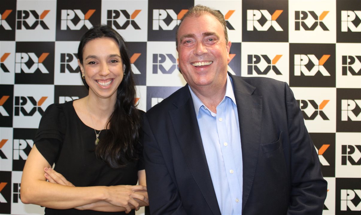 Bianca Pizzolito, head da WTM-LA, e Jonathan Heastie, diretor de Portfólio de Viagens da RX