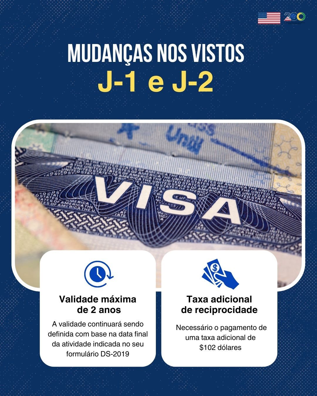 EUA anunciam novas regras para emissão de vistos “J-1” para estudantes de intercâmbio