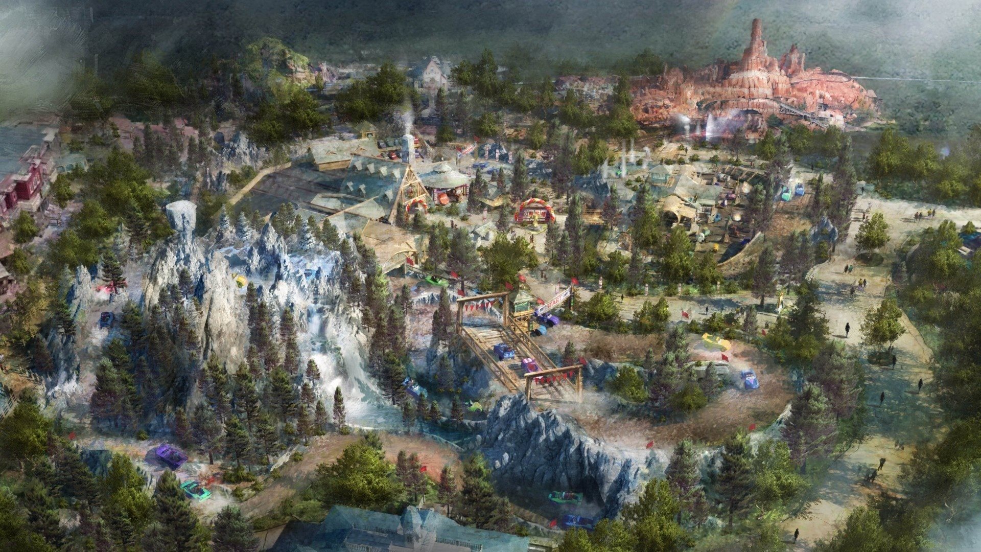 A expansão histórica do Magic Kingdom, que está localizado no Walt Disney World Resort, em Orlando, começou oficialmente em agosto