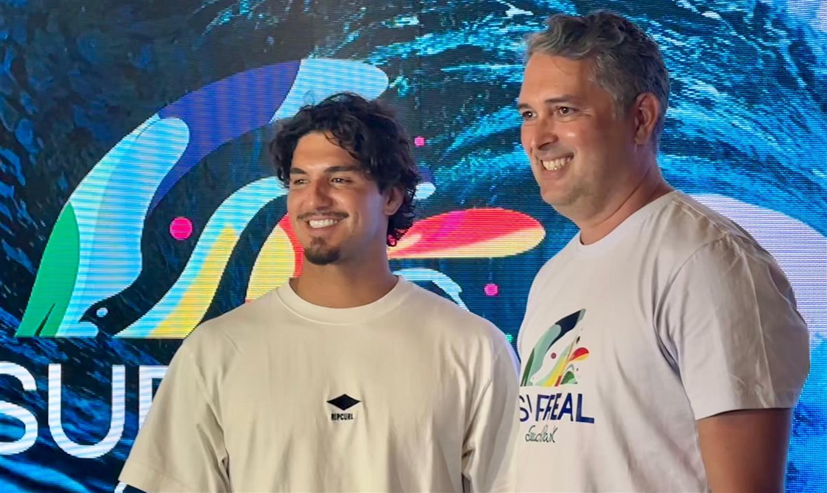 Gabriel Medina e Murilo Pascoal